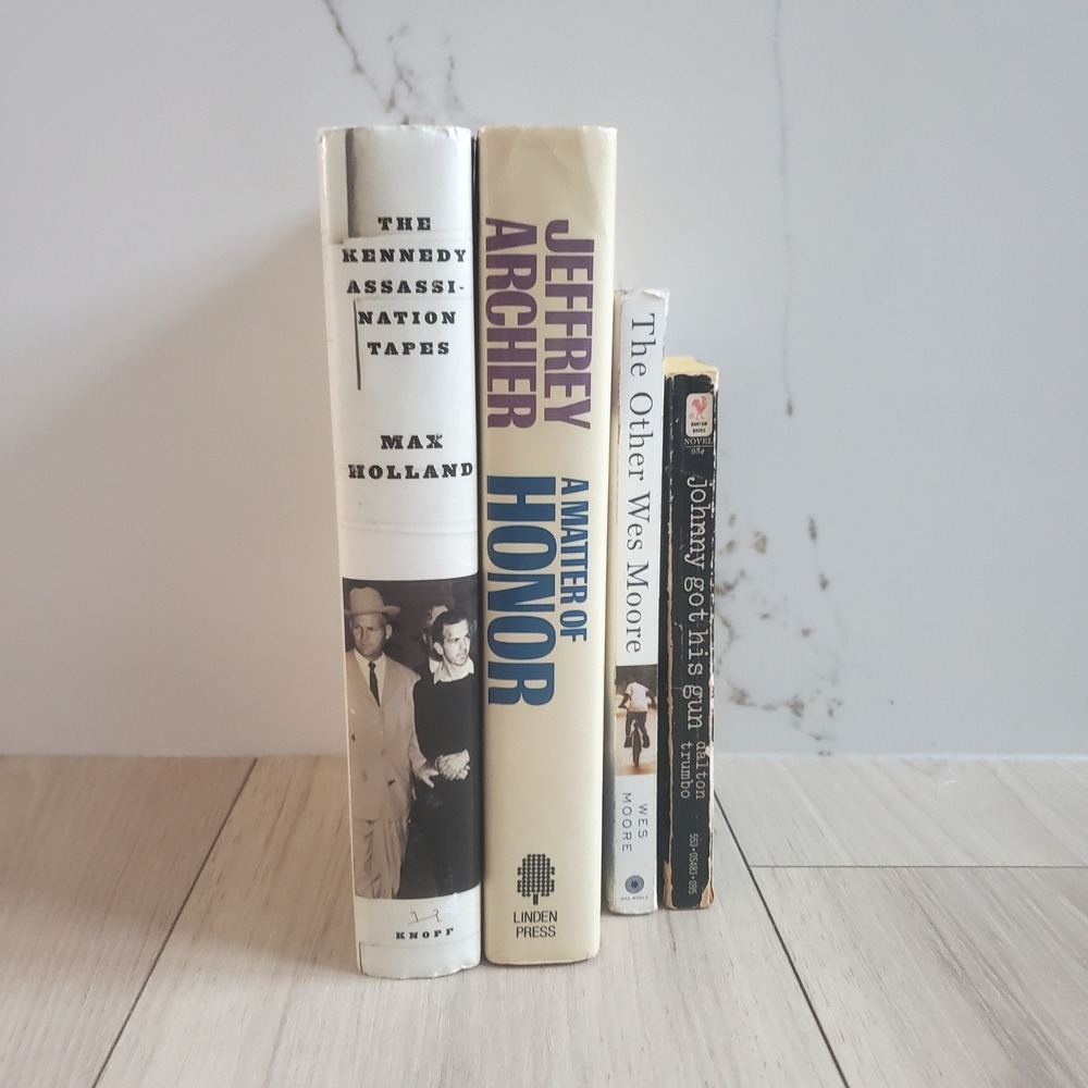 Nonfiction History Book Lot of 4 Wes Moore JFK Johnny Got His Gun